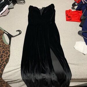 NWT Black strapless dress